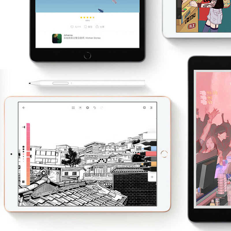 Palm Rejection Active Capacity Touch Screen Stylus Pen for iPad 9.7 Inch 2018/Pro 11 Inch 2018/Pro 12.9 Inch 2018/Mini 5 2019/Air 3 10.5 Inch 2019/for iPad 10.2 Inch 2019