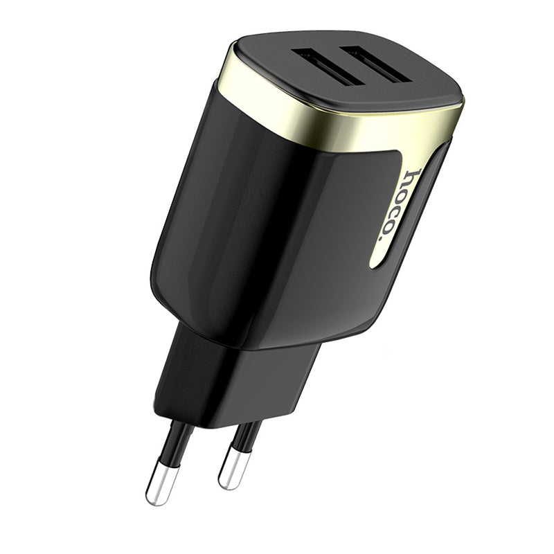 HOCO 2.1A Dual Ports Fast Charging EU USB Charger Adapter For iPhone X XS iPad Pocophone F1 Oneplus 7 HUAWEI XIAOMI MI9 S10 S10+