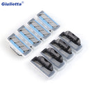 GFLV 4pcs 3 Layers Blades Shaving Razor Shaver Heads Replacement for Gillette