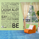 Removable Vinyl Decal Art Mural Family Home Living Room Decor Quote Wall Sticker