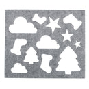 6Pcs Wool Felt Template Mould Needles Tool Set Yarn Needle Felting Mould Mat DIY Materials Doll Beginner Craft