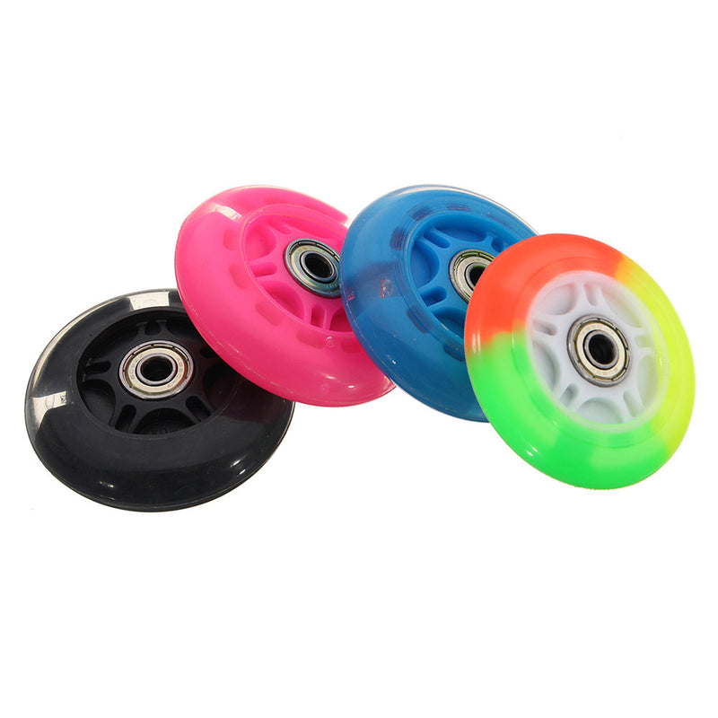 80mm LED Flash Light Up Wheel with 2 ABED-7 Ball Bearing for Mini Micro Scooter