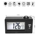 Digital Clock Binwo Bedside Time Projection Alarm Clock With 4" BIG LED Display For Day Date Tempera