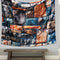 3D Stone Brick Decorative Tapestry Art Wall Hanging Living Room Decor Bedspread