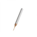 Drillpro 0.5/0.6mm 2 Flutes 50mm Long Neck End Mill HRC60 CNC Deep Groove Cutter Milling Cutter Router Bit