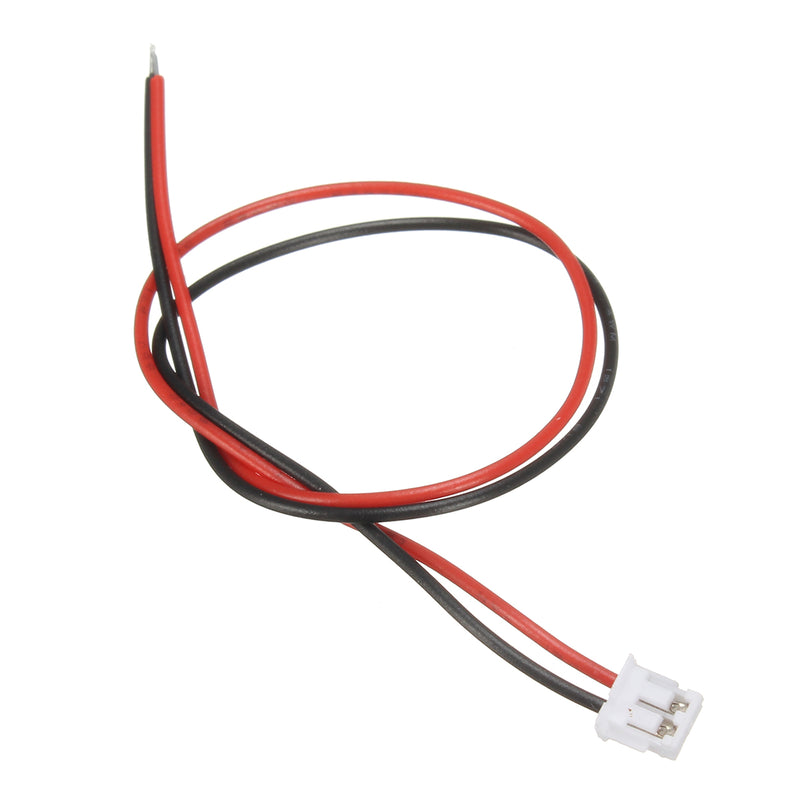 Excellway 100Pcs Mini Micro JST 1.5mm ZH 2-Pin Connector Plug With Wires Cables 150mm