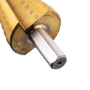 4-12/20/32mm HSS Golden Step Cone Drill Bit With Center Punch Tools Kit