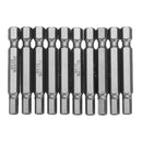 BROPPE 10Pcs Magnetic Hexagon Hex Screwdriver Bits H1.5/H2/H2.5/H3/H4/H5/H6 1/4 Inch Hex Shank Screwdriver Set For Bosch