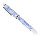 JINHAO 1 Piece Chinese Blue and White Porcelain Pattern Medium Nib Fountain Pen