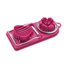 KCASA KC-ES070 2 In 1 Stainless Steel Mushroom Boiled Egg Slicer Cutter Mold Kitchen Cooking Tools