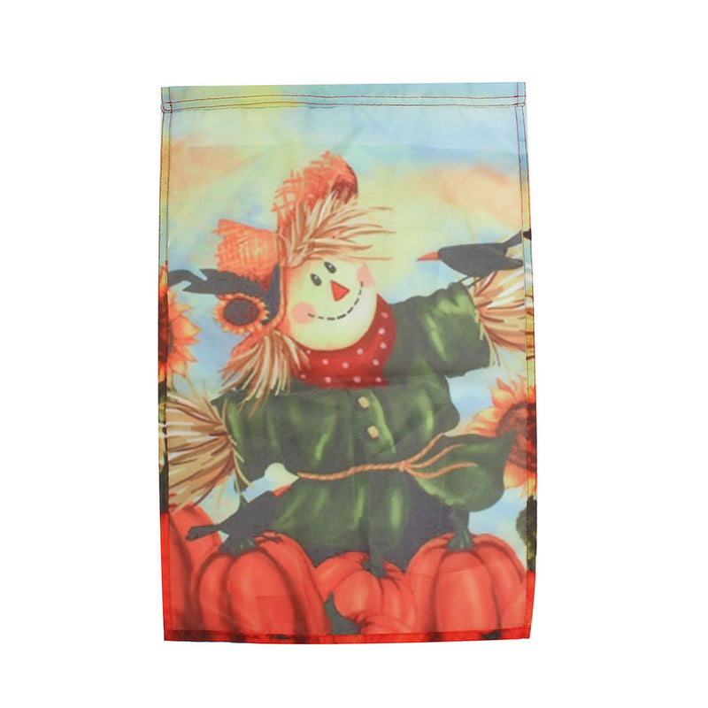 12'' x 18'' Autumn Black Crow Pumpkins Scarecrow & Sunflower Fall Garden Flag Decorations