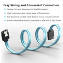 SAMZHE SATA III 6.0 Gbps Data Cable with Locking Latch SATA3 HDD Data Cable for SSD DVD PC Computer Data Cable 50CM 100CM