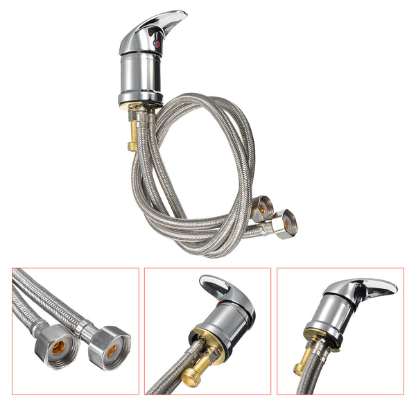 Hot Cold Faucet Spray Hose Replacement Set Spa Beauty Salon Shampoo Bowl Sink