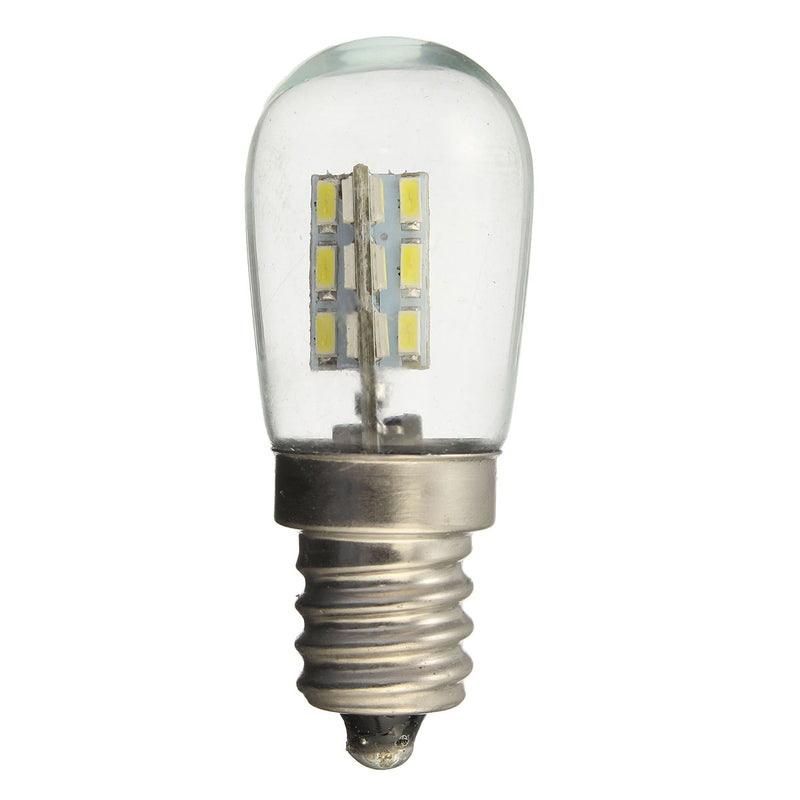 E12 2W 24 SMD 3014 LED Pure White Warm White Bed Lamp Light Bulb AC220V