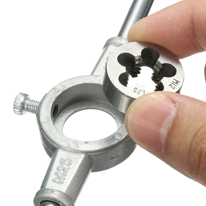 20pcs Metric Screw Tap Wrench and Die Pro Set M3-M12 Nut Bolt Alloy Metal Tool