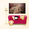 Miico Hand Painted Three Combination Decorative Paintings Three Dogs Wall Art For Home Decoration