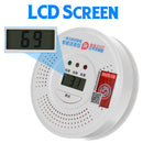 2in1 Smoke Alarm CO Carbon monoxide integrated alarm Detector Warn Sensor LCD