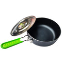 BRS-P26 Outdoor Folding Non-stick Cookpot Aluminum Alloy Frying Pan Cookware
