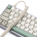 KBDfans Spiral Telephone Line Mechanical Keyboard Data Cable USB Type-C Interface