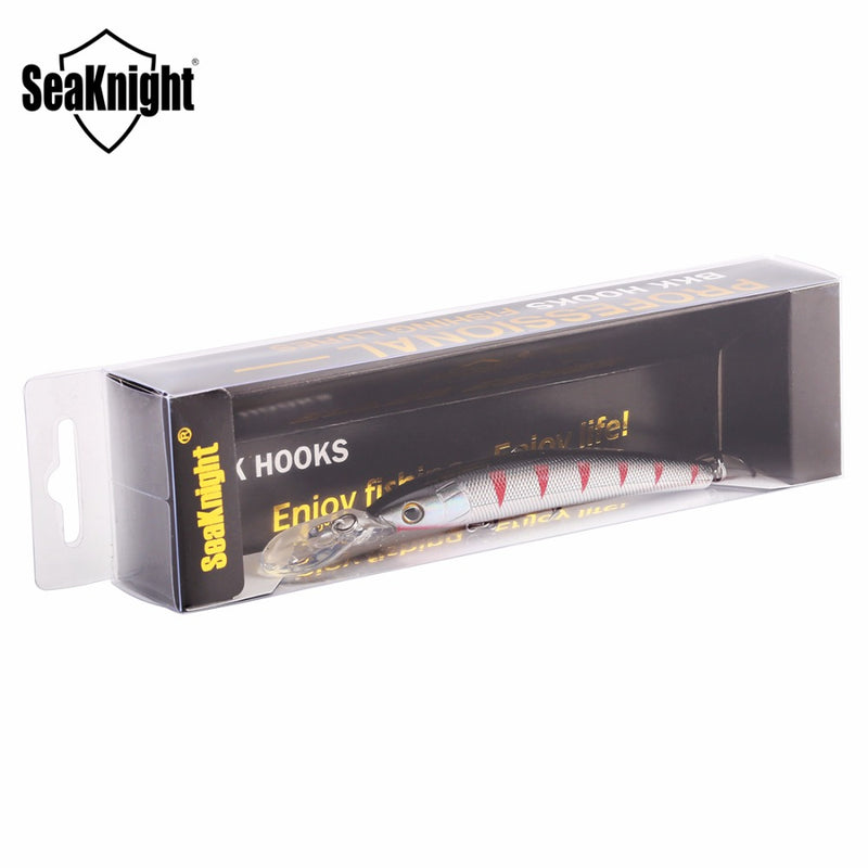 SeaKnight SK014 1PCS 12g 95mm Minnow Fishing Lures 0-1.8M Slim Minnow Hard Bait Artificial Bait