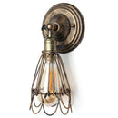 Retro Industrial Vintage Cage E27 Wall Lamp Indoor Bar Ceiling Light