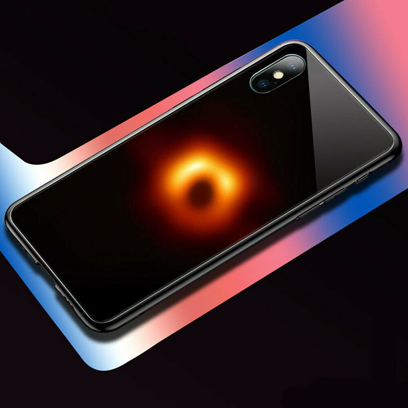 Bakeey Black Hole Scratch Resistant Tempered Glass Protective Case For iPhone XS Max