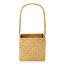 Woven Seagrass Tote Organizer Handle Bag Garden Flower Handmade Plant Pot Plant Baskets Storage Box