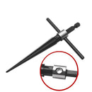 Drillpro 3-13mm Bridge Pin Hole Hand Held Taper Reamer T Handle Tapered 6 Fluted Chamfer Bit Woodworking Tool
