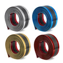 Car Stickers Carbon Fiber Blue Rubber Door Sill Protector Edge Guard Strip 5CM*3M