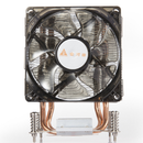 K160 1PCS 90mm CPU Cooler U-shaped Double Heat Pipes Mute LED Backlit CPU Cooling Fan with Thermal Silicon Grease for Intel 115X