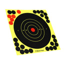 50 Pack 8'' Bullseye Splatterburst Stick Splatter Adhesive Archery Shooting Target Paper