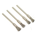32pcs Wire Steel Brass Brushes Polishing Brush Wheels Set for Dremel Rotary Tool