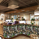 3D Stereo Simulation Dining Room Wall Sticker Self-adhesive Wallpaper for Living Room Apartment