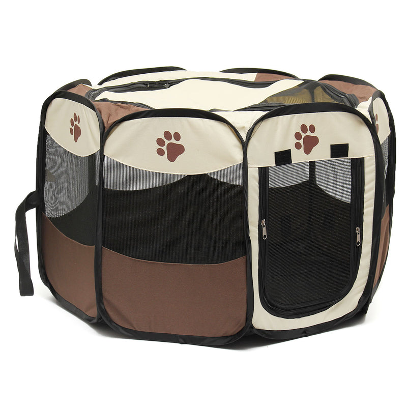 OxGord 45cm Pet Dog Cat Playpen Tent Portable Exercise Fence Kennel Cage Crate
