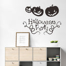 Miico FX3033 Halloween Sticker Creative Cartoon Wall Sticker Ghost Pumpkim Pattern Removable Sticker