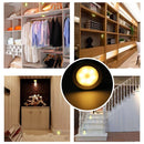 3pcs Battery Powered PIR Motion Sensor 6 LED Night Light White/Warm White Lamp for Hallway Cabinet