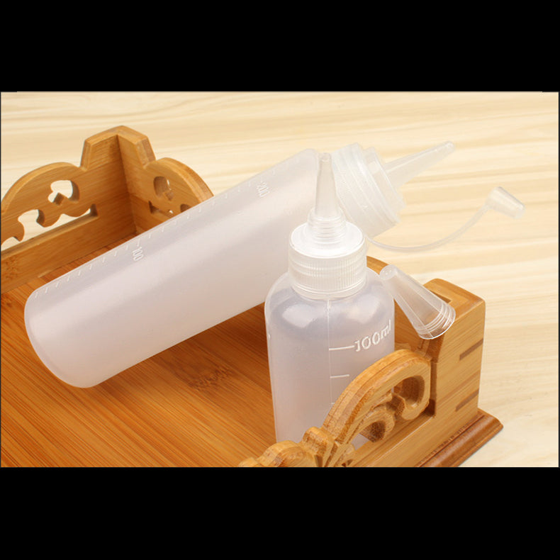 MYTEC 500ml Dispensing Bottles Industrial Plastic Bottle Plastic Pot Pointed Mouth Pot Woodworking Dispensing Bottle Pointed Plastic Bottle White Latex Dispensing Drip Bottle