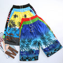 S-5292Men Shorts Summer Beach Pants Coconut Trees Leisure Trousers Quick-drying Surfing Board Shorts