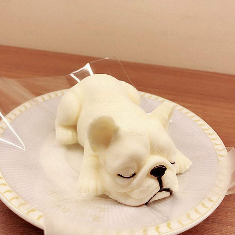 Bull Dog Silicone Soap Mold Animal Chocolate Model Cake Mould Decor DIY Baking Tool