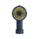 Well Star WT-F20 Mini Handheld Base Fan Rechargeable USB Fan with Lanyard 3 Gear Portable Desktop Cooling Fan for Home Office Outdoor