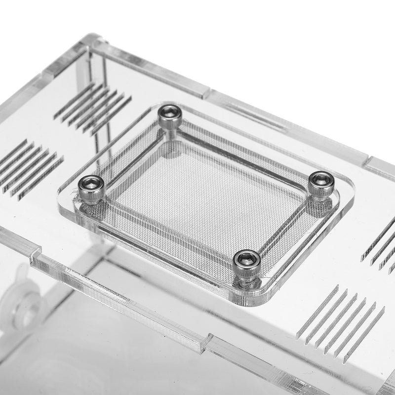 14.7*11.7*7.5cm Acrylic Sheet Ant Farm Feeding Insects Science Educations