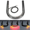 Cafe Racer Frame Hoop Tracker End Flat Seat Loop With LED Turn Brake Light