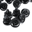 50pcs 8mm Plastic Car Door Panel Moulding Trim Retainer Car Fastener Clip