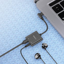 ROCK 3A 2 IN 1 Dual Type-C PD Fast Charging Audio Adapter Cable For HUAWEI P30 XIAOMI MI9 IPAD Pro PIXEL 3XL