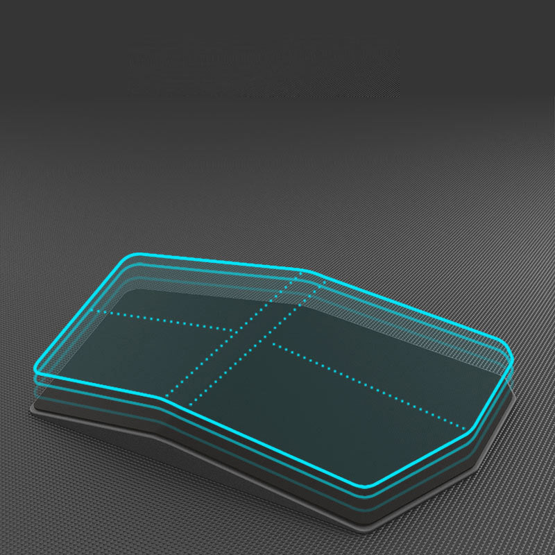 SKYLETTE 35x21x3cm Solid Geometry PU + ABS Mouse Pad for Office E-sport Game