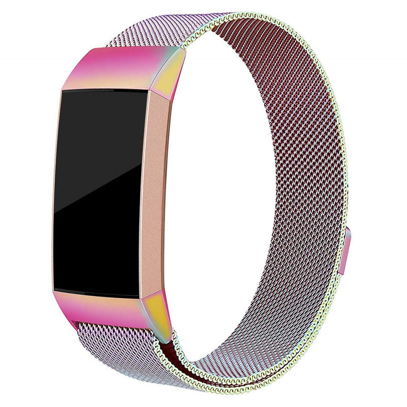 Bakeey Metal Stainless Steel Milanese Loop Watch Band Strap for Fitbit Charge 3