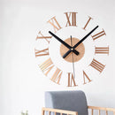 DIY Modern Wall Clock Silent Decorative Retro Industrial Living Room Hanging
