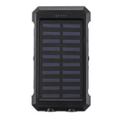 Electric Charging Solar Power Bank Case 2 LED Dual Ports Waterproof Power Bank For Smartphone