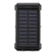 Electric Charging Solar Power Bank Case 2 LED Dual Ports Waterproof Power Bank For Smartphone