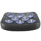6/8 Suction Cup Black Pillion Rectangular Pad Seat For Harley Cruiser Custom